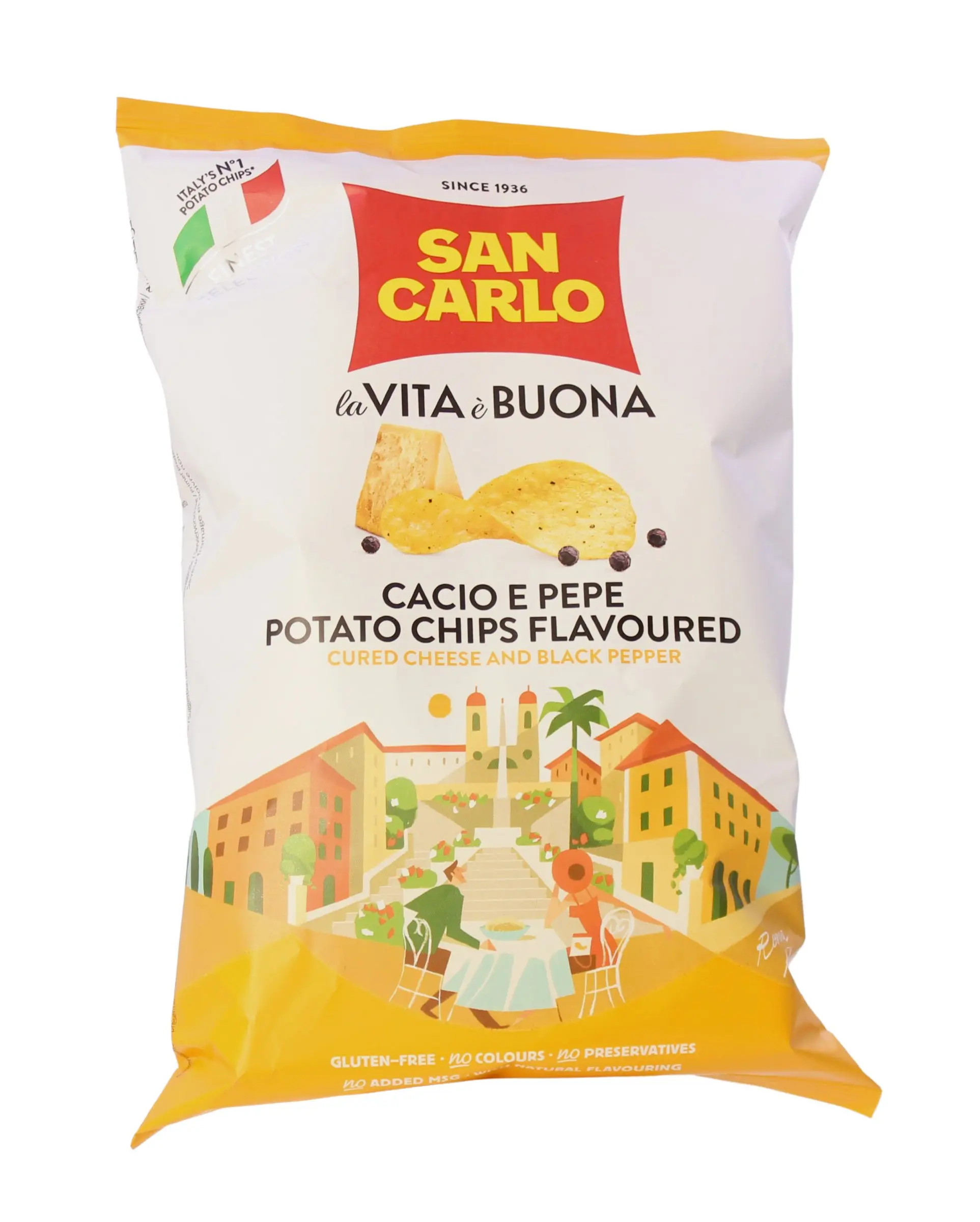 Chips Cacio e Pepe Piazza di Spagna 100 g Chips Cacio e Pepe Piazza di Spagna 100 g