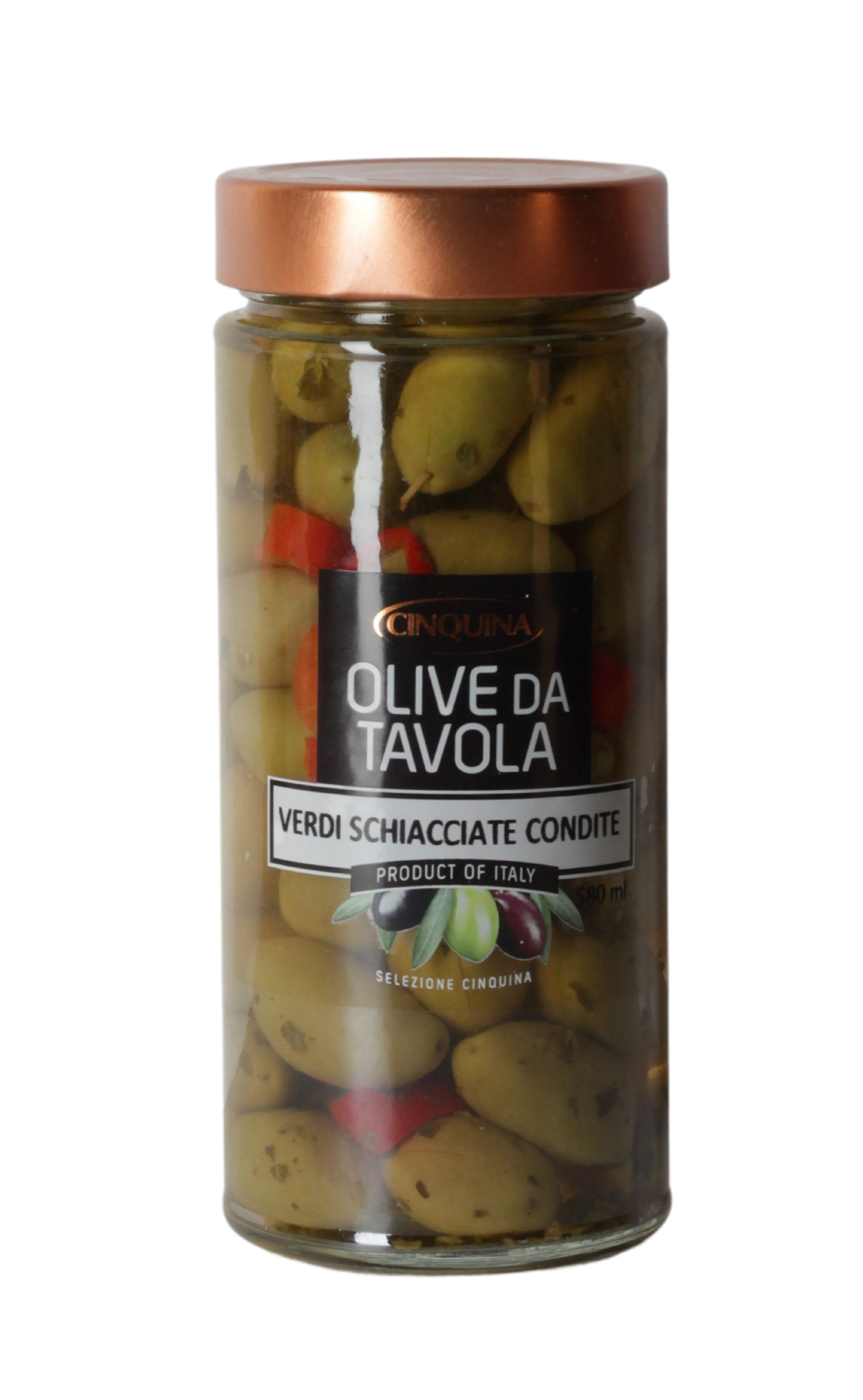 Olive Verdi Schiacciate Condite 320 g Olive Verdi Schiacciate Condite 320 g