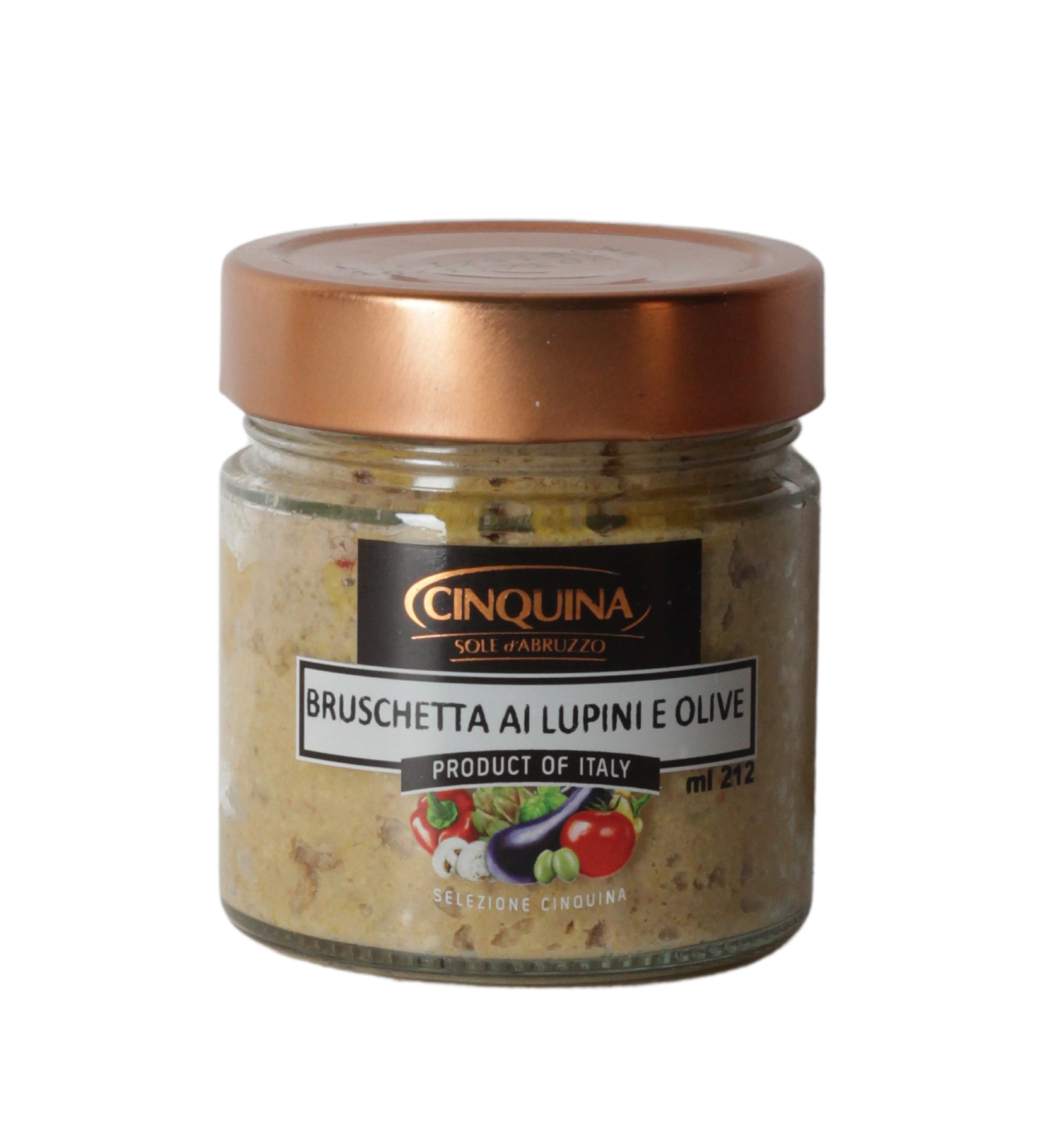 Bruschetta ai Lupini e Olive 200 g Bruschetta ai Lupini e Olive 200 g