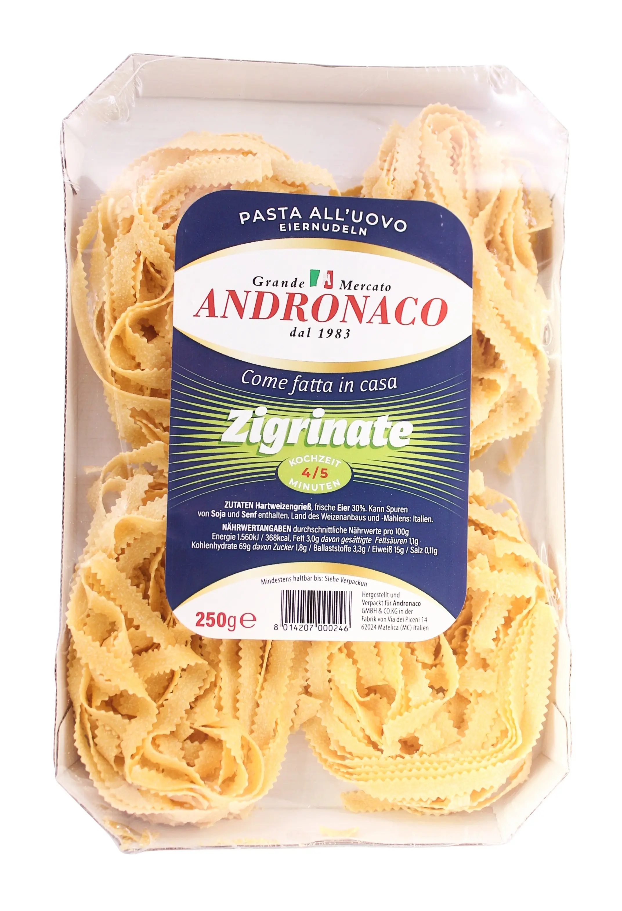 Zigrinate all´uovo 250g Zigrinate all´uovo 250g