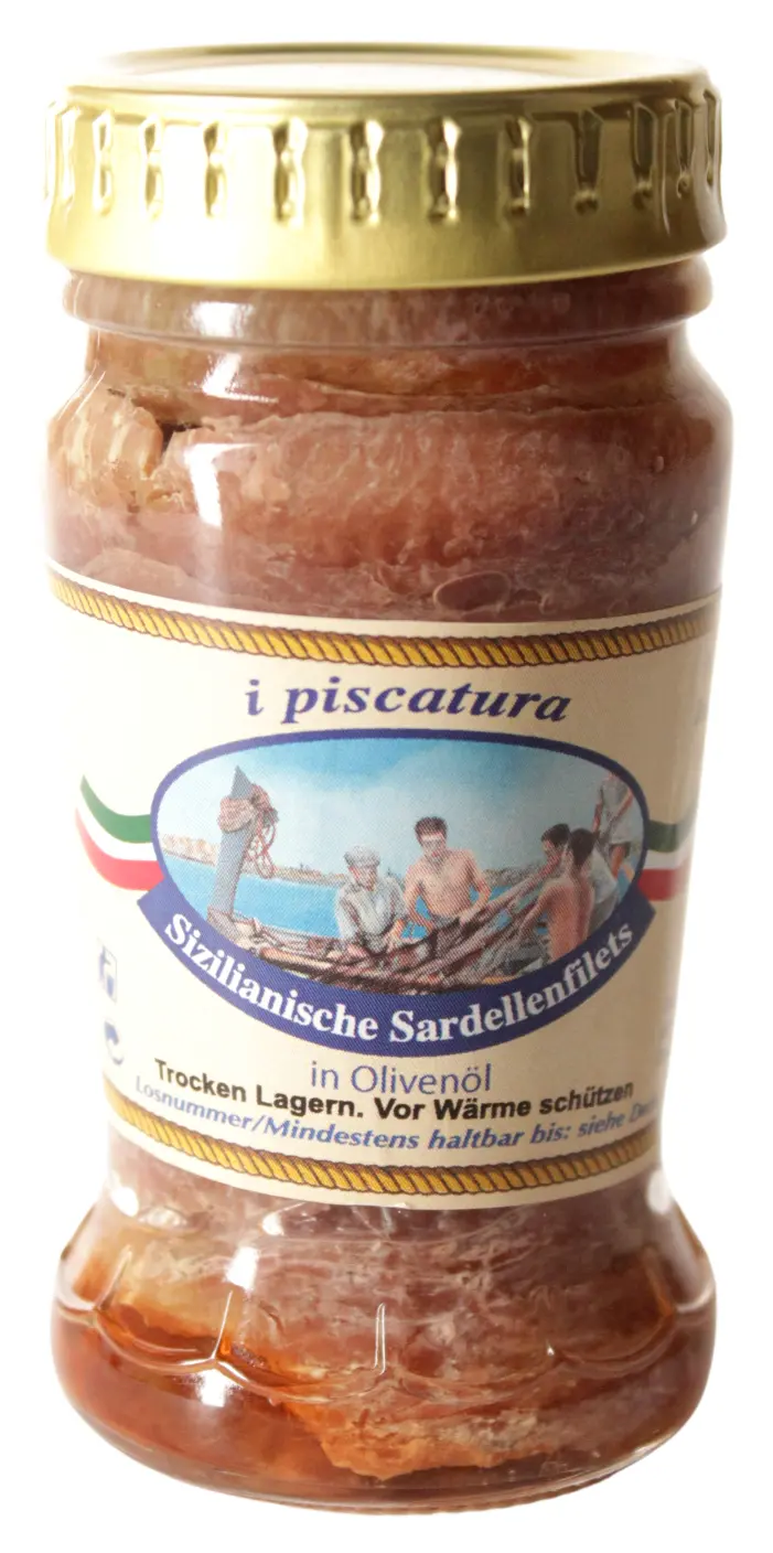 Sizilianische Sardellenfilets in Olivenöl 90 g