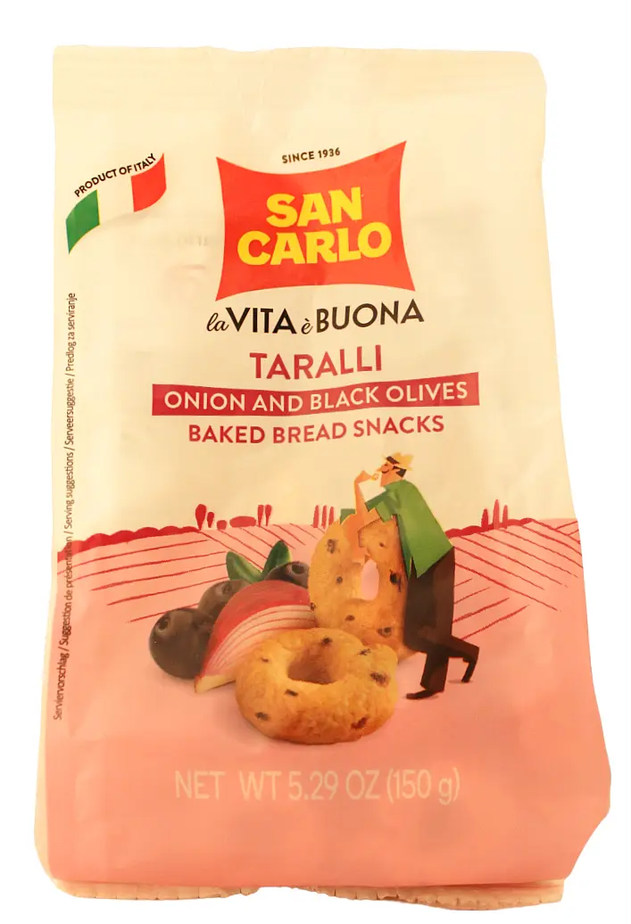 Taralli Onion and Black Olives 150 g Taralli Onion and Black Olives 150 g