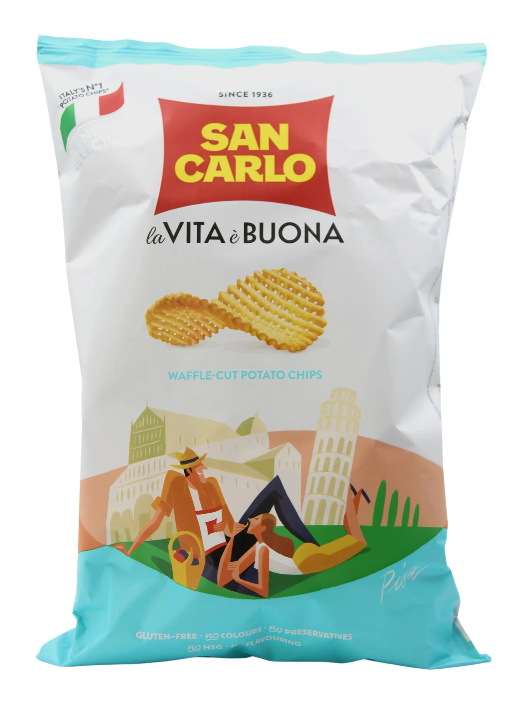 Chips Waffle-Cut Pisa 100 g Chips Waffle-Cut Pisa 100 g